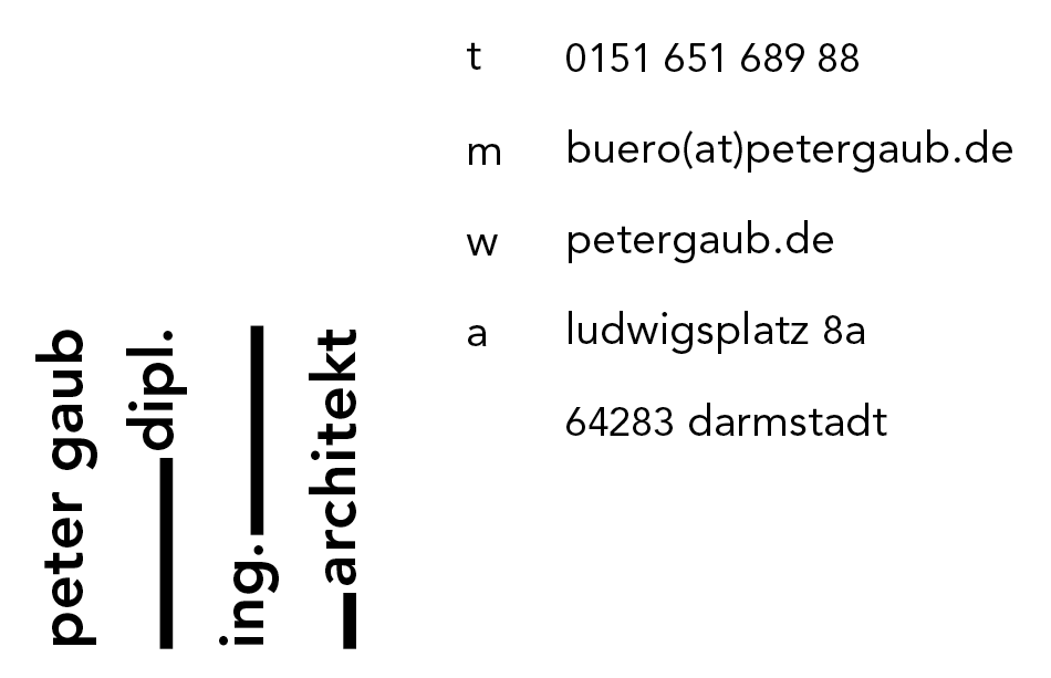 Peter Gaub Architekt Darmstadt